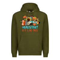 Army Green headstart let's do this Premium Hoodie - JahusDesignShop