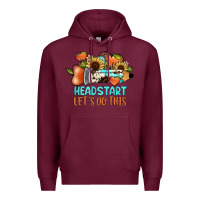 Burgundy headstart let's do this Premium Hoodie - JahusDesignShop