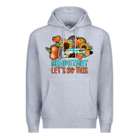 Heather Grey headstart let's do this Premium Hoodie - JahusDesignShop