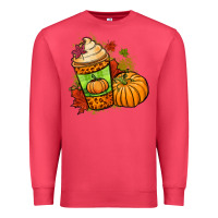Cardinal Fall pumpkin coffee Premium Sweatshirt - NancyCooperArtShop