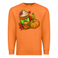 Carrot Fall pumpkin coffee Premium Sweatshirt - NancyCooperArtShop