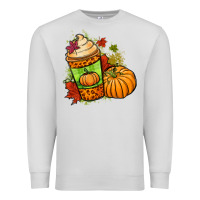 Dove Grey Fall pumpkin coffee Premium Sweatshirt - NancyCooperArtShop