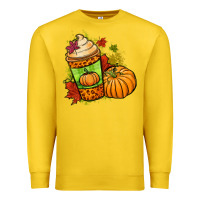 Lemon Fall pumpkin coffee Premium Sweatshirt - NancyCooperArtShop