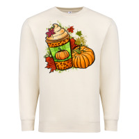 Sandshell Fall pumpkin coffee Premium Sweatshirt - NancyCooperArtShop