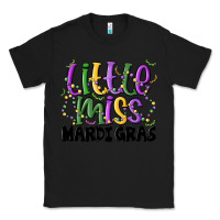 Black little miss mardi gras Classic Tee - MaliasSmallBusiness