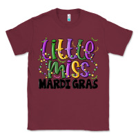 Burgundy little miss mardi gras Classic Tee - MaliasSmallBusiness