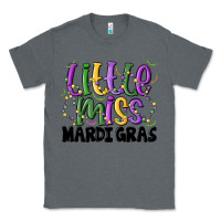 Charcoal Heather little miss mardi gras Classic Tee - MaliasSmallBusiness