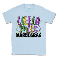 Dusty Blue little miss mardi gras Classic Tee - MaliasSmallBusiness