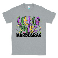 Heather Grey little miss mardi gras Classic Tee - MaliasSmallBusiness