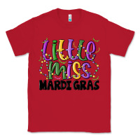 Red little miss mardi gras Classic Tee - MaliasSmallBusiness