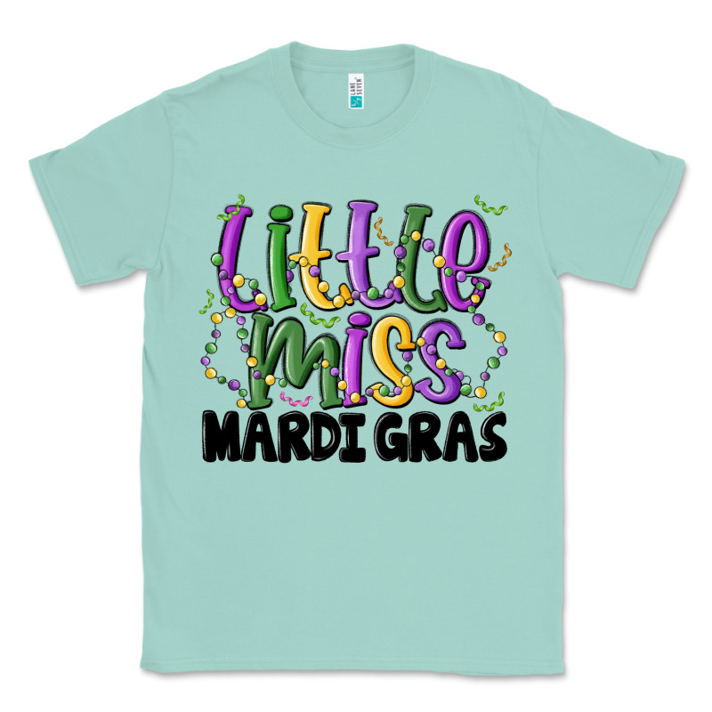 Little Miss Mardi Gras Classic Tee by MaliasSmallBusiness | Teevron