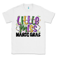 White little miss mardi gras Classic Tee - MaliasSmallBusiness