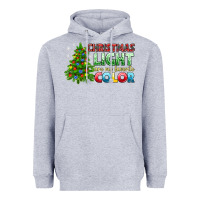 Heather Grey Christmas light are my favorite color Heavyweight Hoodie - NancyCooperArtShop