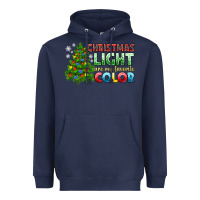 Navy Christmas light are my favorite color Heavyweight Hoodie - NancyCooperArtShop