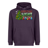 Plum Christmas light are my favorite color Heavyweight Hoodie - NancyCooperArtShop