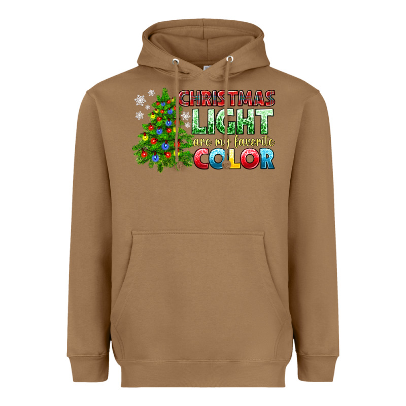 Christmas Light Are My Favorite Color Heavyweight Hoodie by NancyCooperArtShop | Teevron