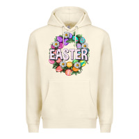 Sandshell Easter with eggs and daisy Easter Day Premium Hoodie - HowdyJamesFarm