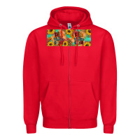 Red Fall is my favorite color Zipper Hoodie - Artiststas