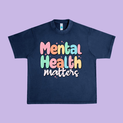Mental Health Matters Urban Heavy Tee Designed By Maliassmallbusiness