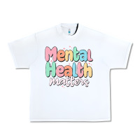 White mental health matters Urban Heavy Tee - MaliasSmallBusiness