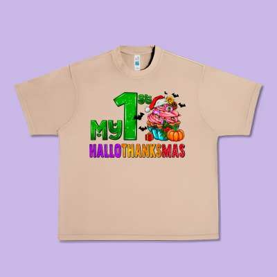My First Hallothanksmas Urban Heavy Tee Designed By Adodesignshop