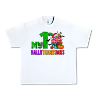 White my first hallothanksmas Urban Heavy Tee - AdoDesignShop