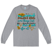 Heather Grey maybe some things last forever after all Long Sleeve Tee - NancyCooperArtShop