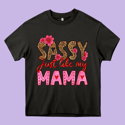 Sassy Just Like My Mama Heavy Core Tee Designed By Hra Design Shop