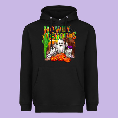 Howdy Ghouls Heavyweight Hoodie Designed By Nancycooperartshop