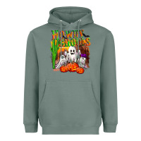 Sage Howdy ghouls Heavyweight Hoodie - NancyCooperArtShop