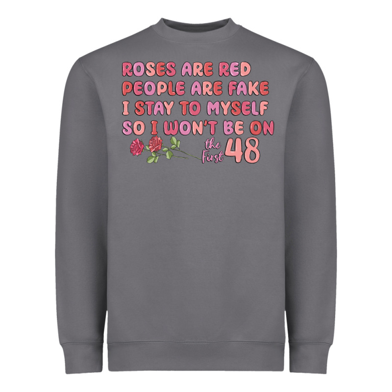 Roses Are Red Heavyweight Sweatshirt by MaliasSmallBusiness | Teevron