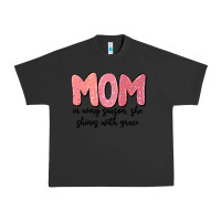 Pigment Black mom in every season, she shines with grace Urban Heavy Tee - MaliasSmallBusiness
