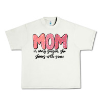 Pistachio mom in every season, she shines with grace Urban Heavy Tee - MaliasSmallBusiness