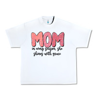 White mom in every season, she shines with grace Urban Heavy Tee - MaliasSmallBusiness