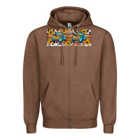 Chestnut Fall truck Zipper Hoodie - Artiststas