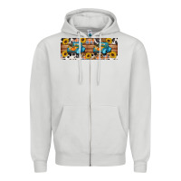 Dove Grey Fall truck Zipper Hoodie - Artiststas