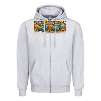 Heather Grey Fall truck Zipper Hoodie - Artiststas