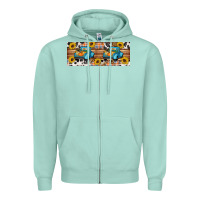 Seafoam Fall truck Zipper Hoodie - Artiststas