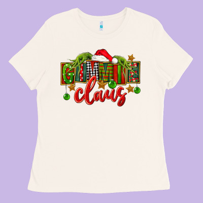 Christmas Gimmie Claus Ladies Tee Designed By Fadigitalartstudio