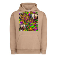 Pigment Burro mardi gras leopard horse seamless pattern Urban Hoodie - FaDigitalArtStudio