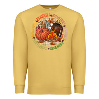 Antique Gold Bonfires flannels smores campfires pumpkin Premium Sweatshirt - NancyCooperArtShop