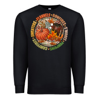 Black Bonfires flannels smores campfires pumpkin Premium Sweatshirt - NancyCooperArtShop