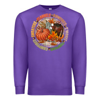 Purple Bonfires flannels smores campfires pumpkin Premium Sweatshirt - NancyCooperArtShop