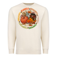 Sandshell Bonfires flannels smores campfires pumpkin Premium Sweatshirt - NancyCooperArtShop