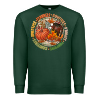 Sports Green Bonfires flannels smores campfires pumpkin Premium Sweatshirt - NancyCooperArtShop