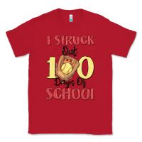 Red i struck out 100 days of school Classic Tee - MaliasSmallBusiness