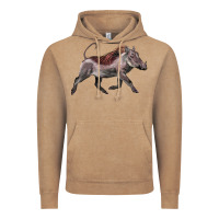 Vintage Coffee Warthog Illustrations Vintage Hoodie - LillyAllenDesigns
