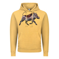 Warthog Illustrations Vintage Hoodie | Teevron