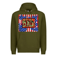 Army Green world best dad Premium Hoodie - TumblerDesignByShophia