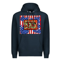 Navy world best dad Premium Hoodie - TumblerDesignByShophia